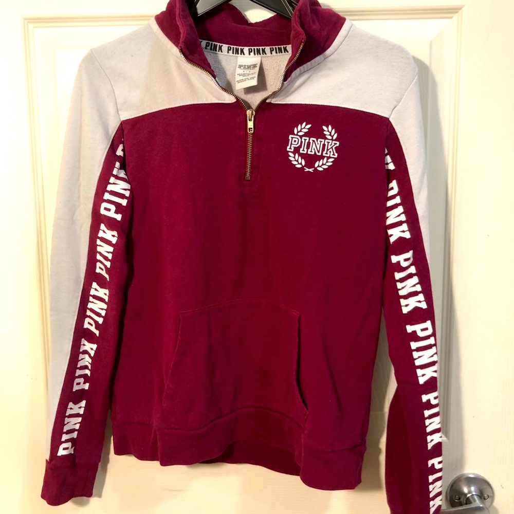 PINK burgundy sweater